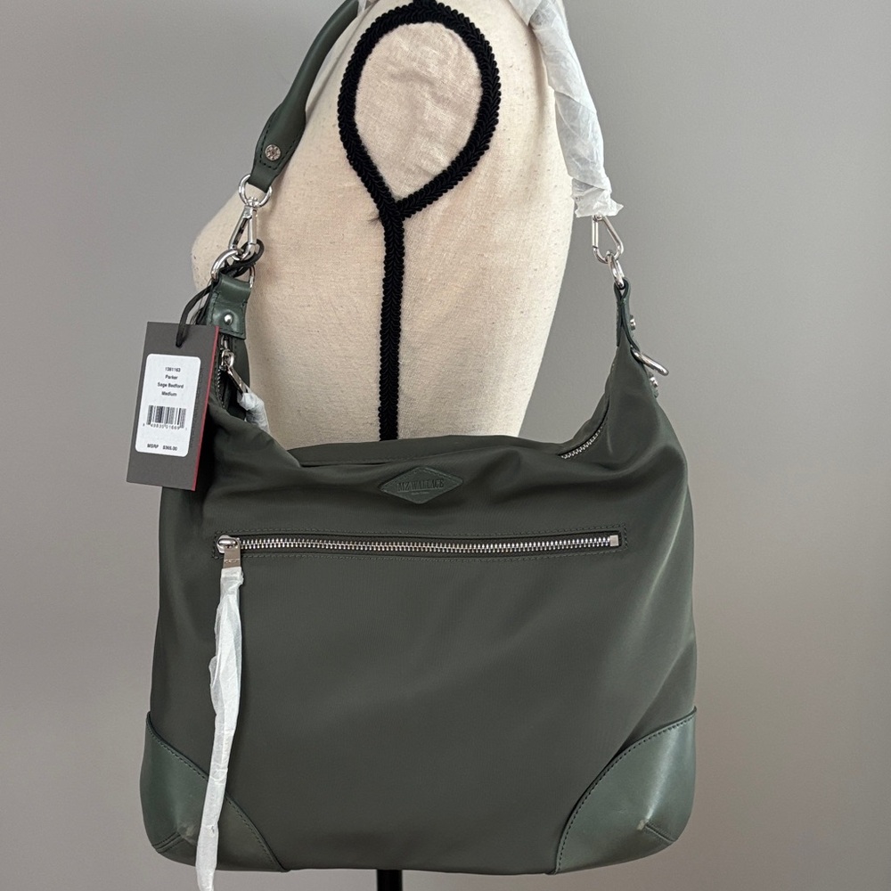 MZ Wallace Parker Pine (Green) Bedford Hobo Bag